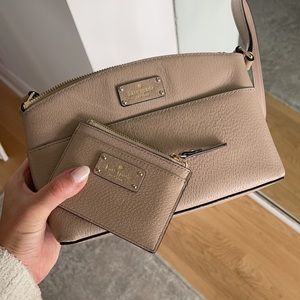 Rose Kate Spade Crossbody & Card Holder BUNDLE